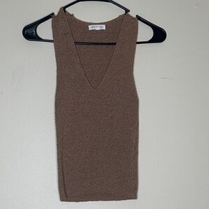 Blu Pepper Tan Knit Top